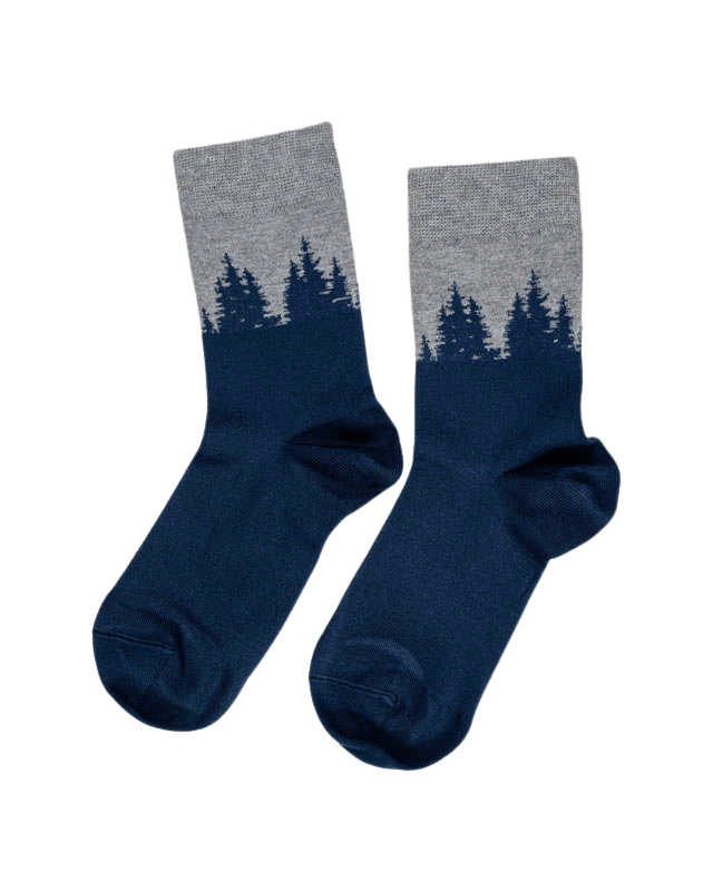 TreeSocks Standard Forest Navy-Grey - SOCKS - NIKIN