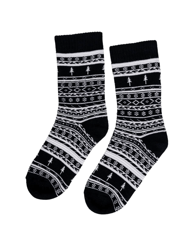 TreeSocks Cosy Norwegian Black - SOCKS - NIKIN