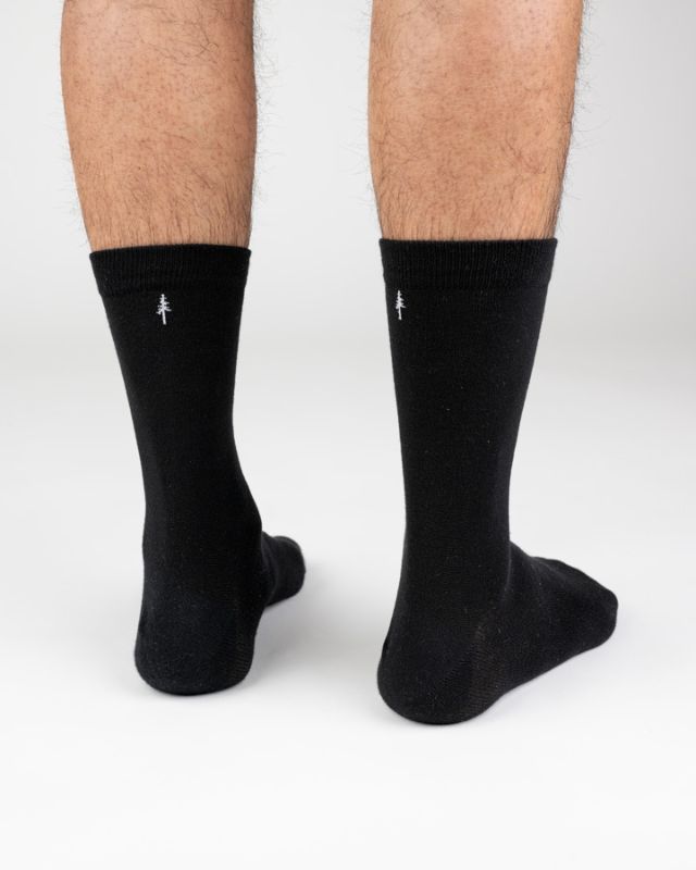 TreeSocks Standard Plain Black - SOCKS - NIKIN
