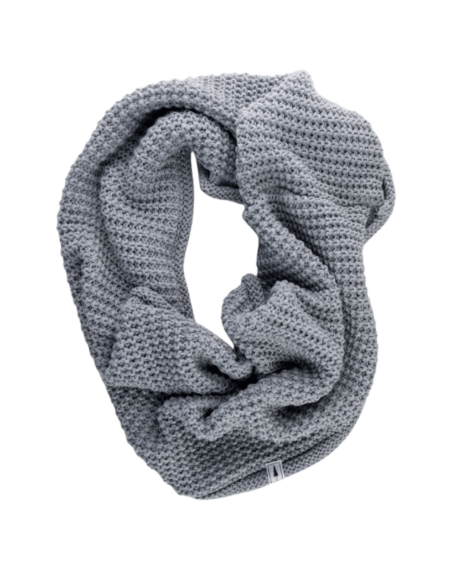 TreeScarf Tube Light Grey Mel - SCARF - NIKIN