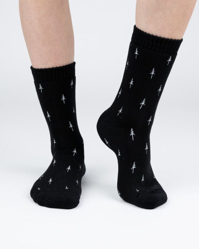 TreeSocks Cosy Allover Black - CHAUSSURES - NIKIN