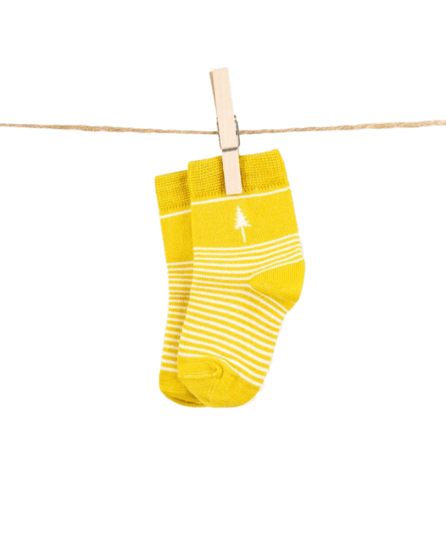 TreeSocks Kids Stripes Yellow - CHAUSSURES - NIKIN