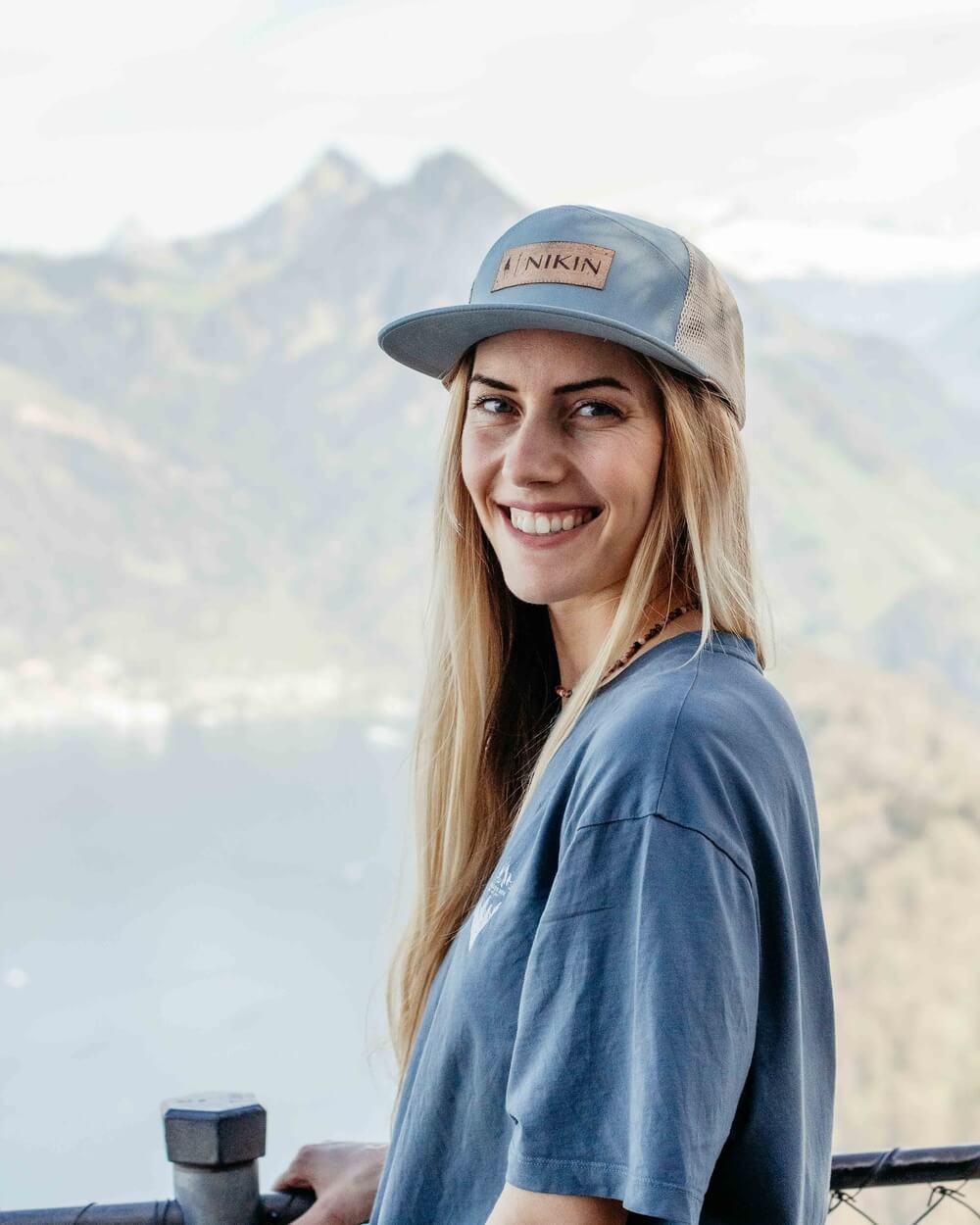 TreeCap 7Panel Trucker NIKIN Cork Elemental Blue - CAP - NIKIN