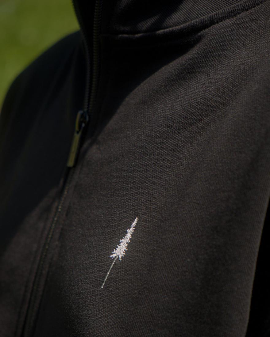 TreeSweater Quarter Zip Black - SWEATER - NIKIN