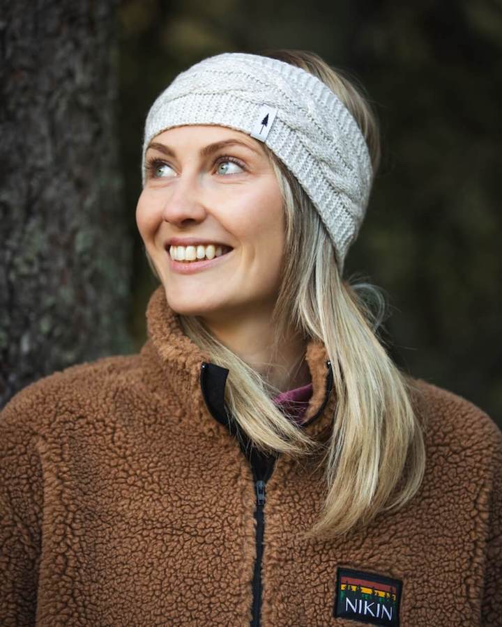 TreeHeadband Cable Knit Chalk - HEADBAND - NIKIN