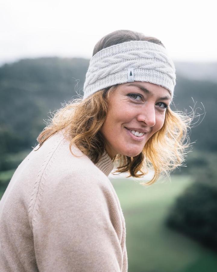 TreeHeadband Cable Knit Chalk - HEADBAND - NIKIN