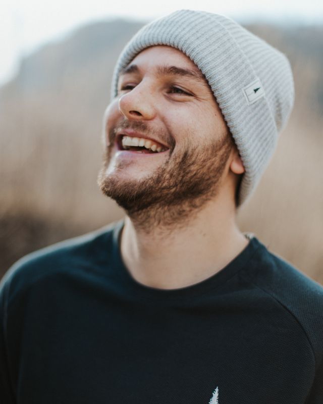 Treeanie Ribbed Light Grey Mel - BEANIE - NIKIN