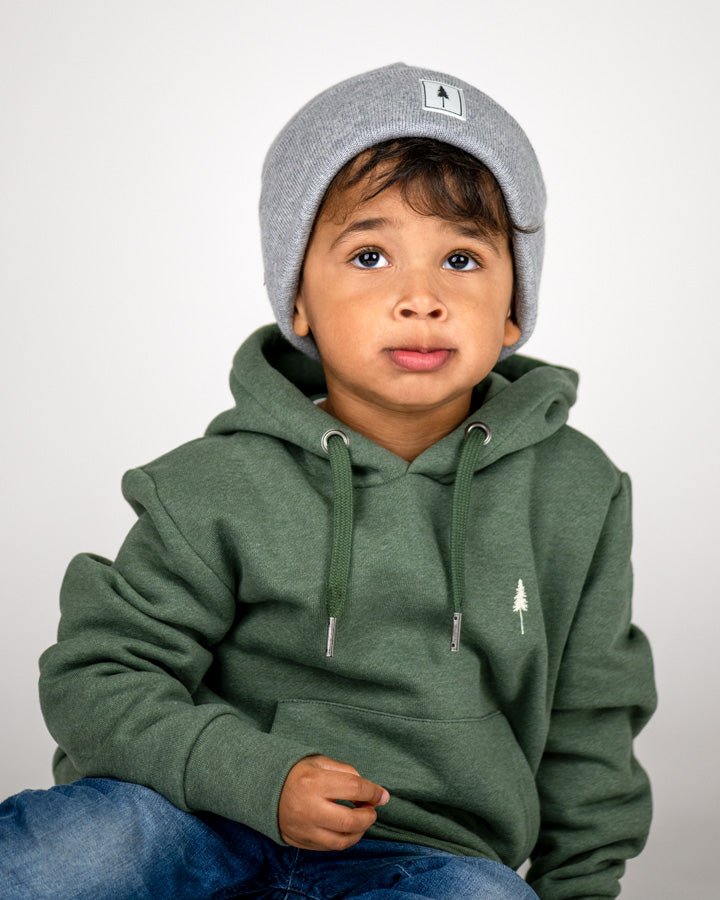 Treeanie Classic Kids - Light Grey Mel - BEANIE - NIKIN