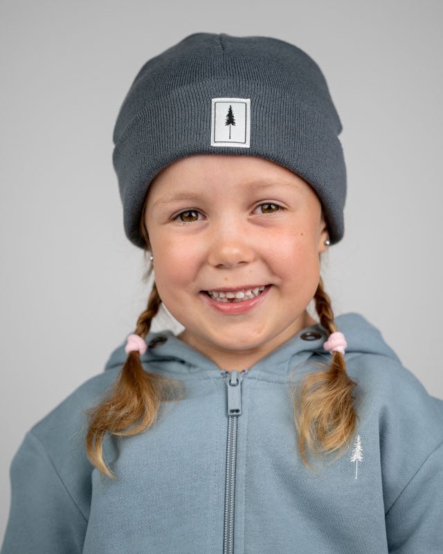 Treeanie Classic Kids - Steel Blue - BEANIE - NIKIN