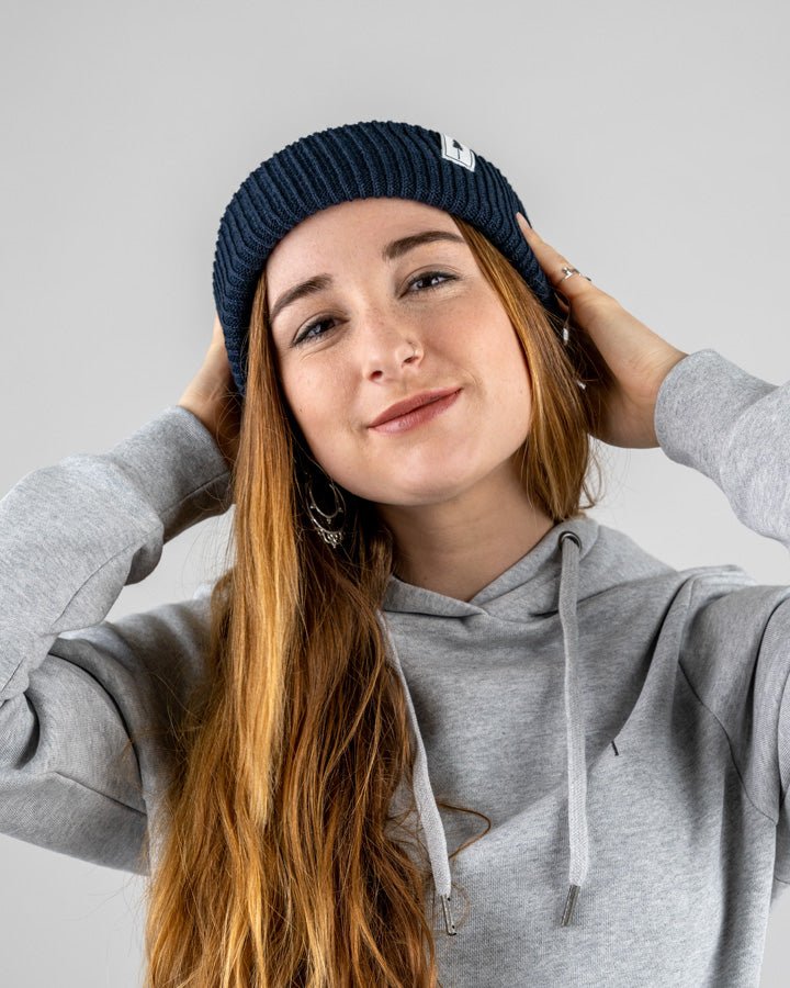 Treeanie Ribbed - Navy - BEANIE - NIKIN