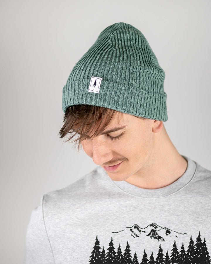 Treeanie Ribbed - Turquoise - BEANIE - NIKIN