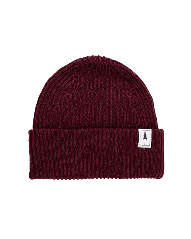 Treeanie Ribbed Bordeaux - BEANIE - NIKIN