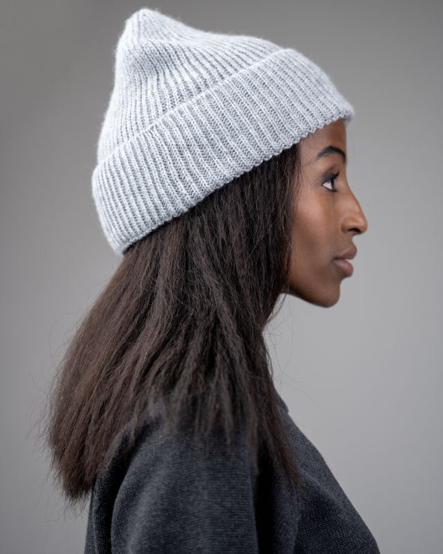 Treeanie Ribbed Cosy - Cool Grey Mel - BEANIE - NIKIN