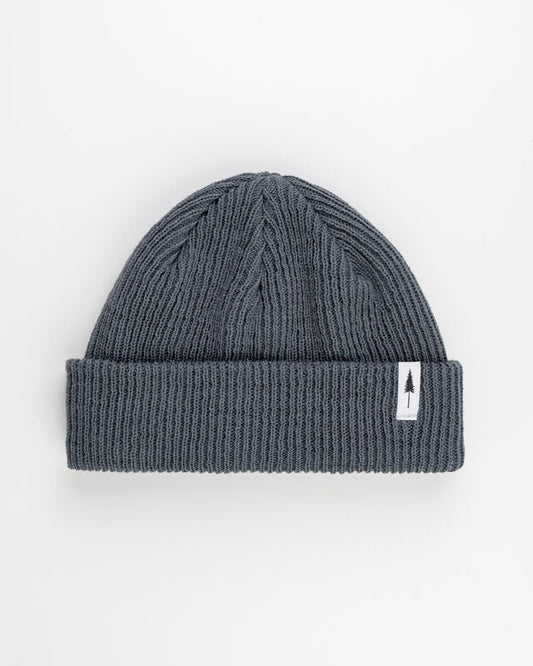 Treeanie Ribbed Shorty - Steel Blue - BEANIE - NIKIN