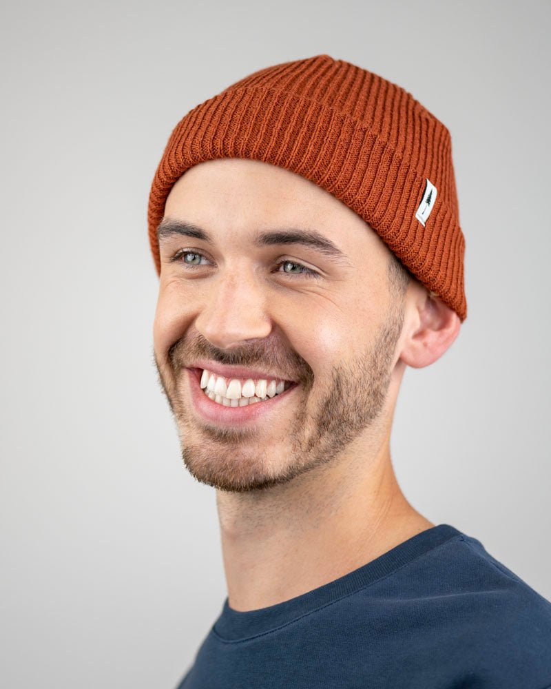 Treeanie Ribbed Shorty - Rust - BEANIE - NIKIN
