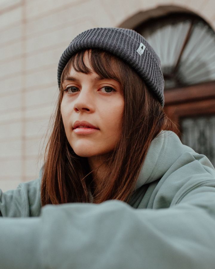 Treeanie Ribbed Shorty Steel Blue - BEANIE - NIKIN