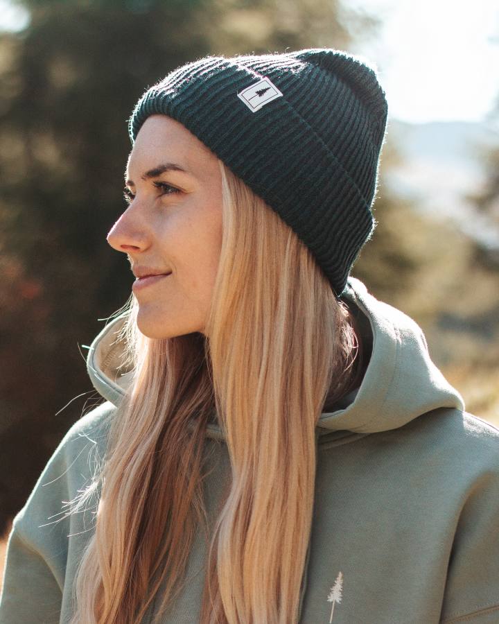 Treeanie Ribbed Petrol - BEANIE - NIKIN