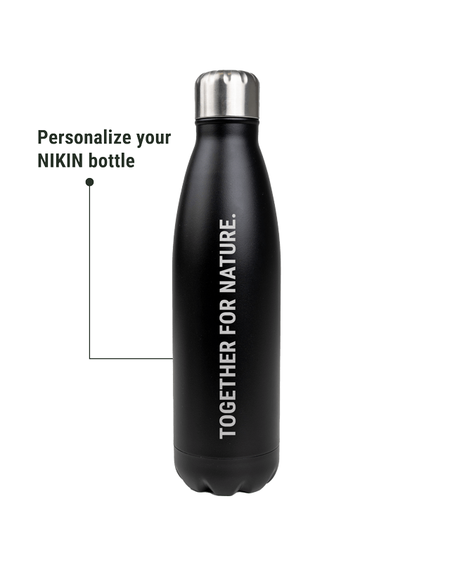 TreeBottle Personalized (big text) - Black - BOTTLE - NIKIN