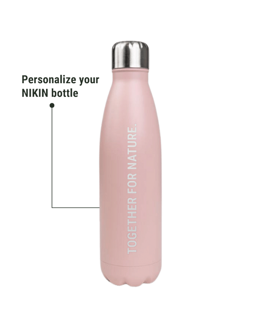 TreeBottle Personnalisé (big text) Rose - BOTTLE - NIKIN