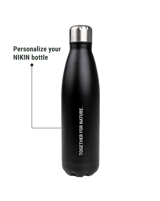 TreeBottle Personalized (small text) - Black - BOTTLE - NIKIN