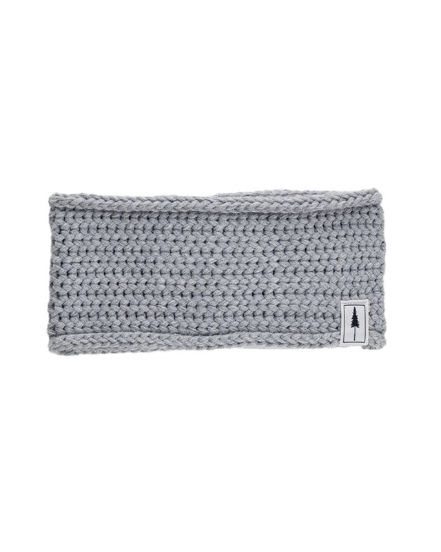 TreeHeadband Knitted Fleece Light Grey Mel - HEADBAND - NIKIN