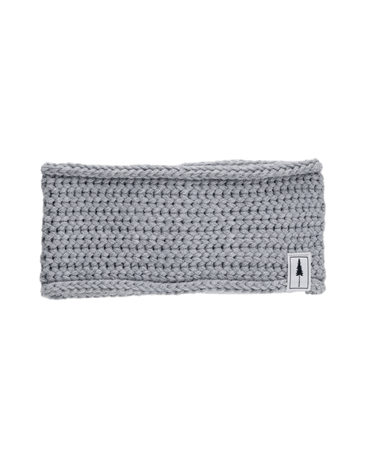 TreeHeadband Knitted Fleece Light Grey Mel - HEADBAND - NIKIN