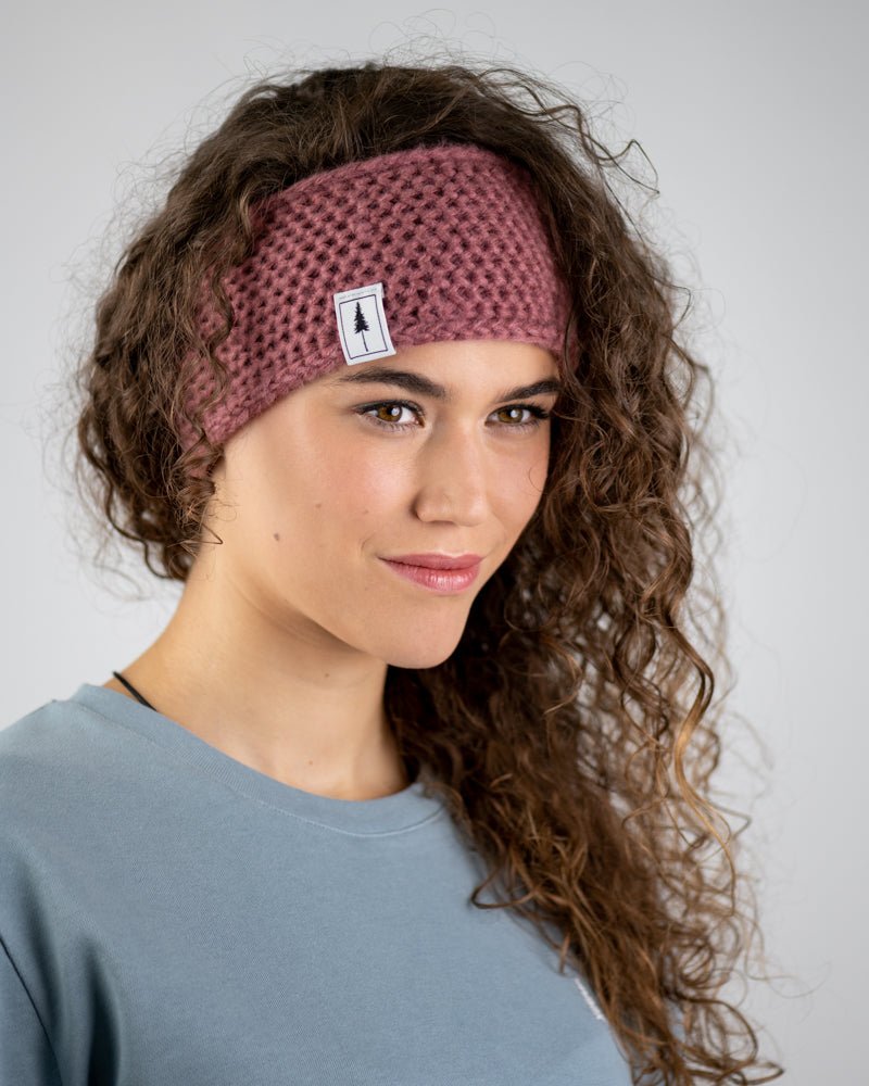 TreeHeadband Knitted Fleece - Blush - HEADBAND - NIKIN