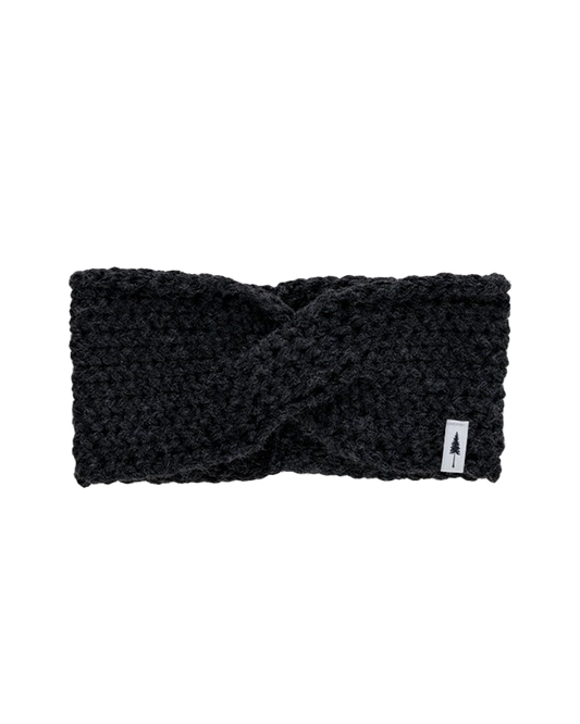 TreeHeadband Knitted Twist Black Mel - HEADBAND - NIKIN