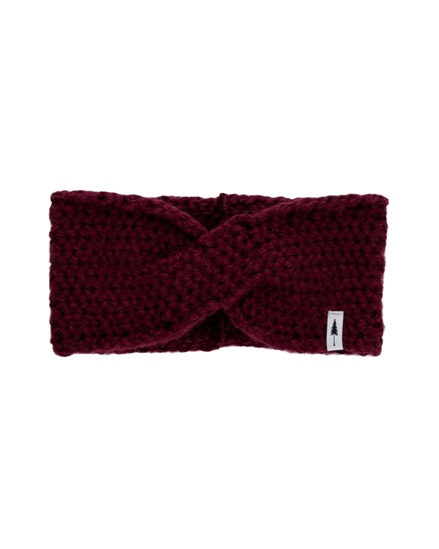 TreeHeadband Knitted Twist Bordeaux - HEADBAND - NIKIN