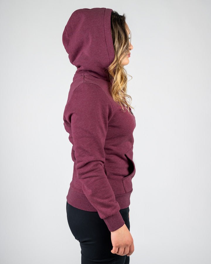 TreeHoodie Women - Bordeaux Mel - HOODIE - NIKIN