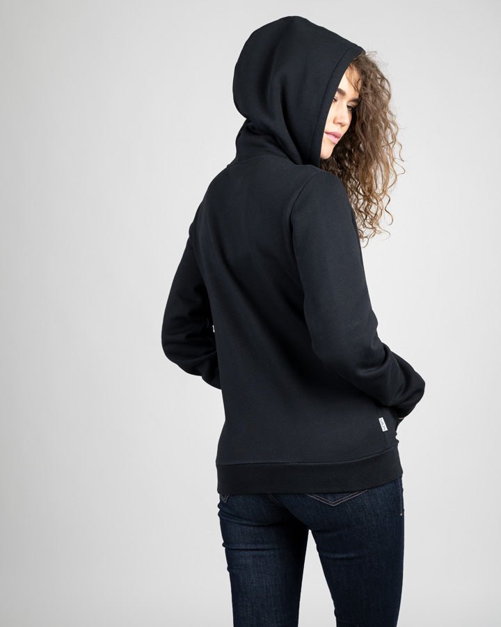 TreeHoodie Zip Women - Black - HOODIE - NIKIN