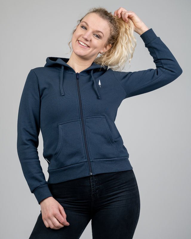 TreeHoodie Zip Women - Navy - HOODIE - NIKIN