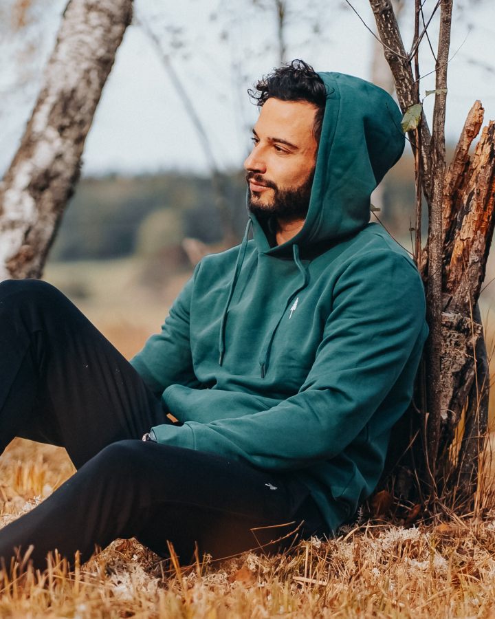 TreeHoodie Pine Green - HOODIE - NIKIN