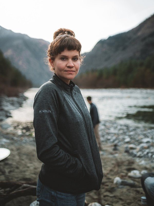 TreeJacket Fleece Outdoor Femme - Anthracite Mel - JACKET - NIKIN
