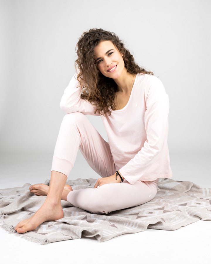 TreeJama Longsleeve Women - Rose - PYJAMA - NIKIN