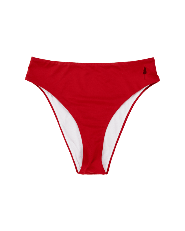 Treekini Bottom High Waist Femme - Bloodstone Red - SWIMWEAR - NIKIN
