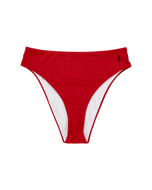 Treekini Bottom High Waist Femmes - Bloodstone Red - SWIMWEAR - NIKIN