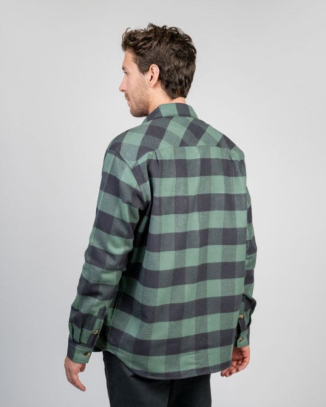 TreePlanter Overshirt Check - Sage-Dark Anthracite - SHIRT - NIKIN