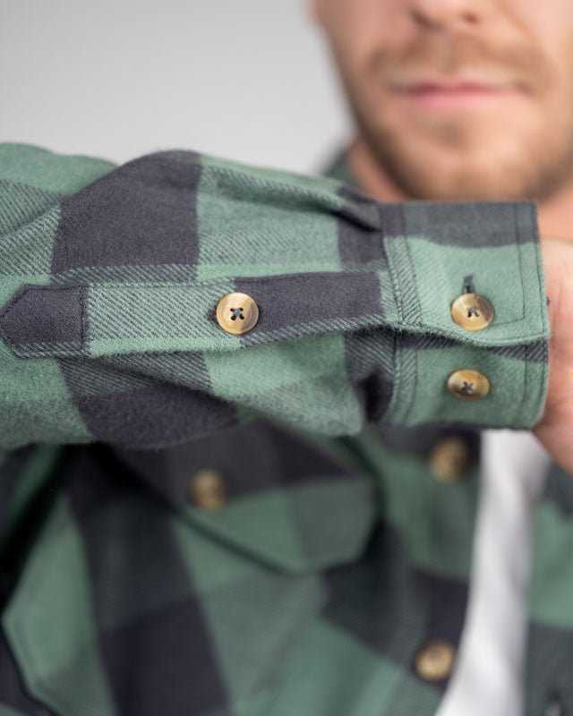 TreePlanter Overshirt Check - Sage-Dark Anthracite - SHIRT - NIKIN