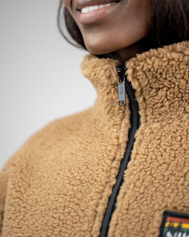 TreePullover Polaire Femme - Caramel - PULLOVERS - NIKIN