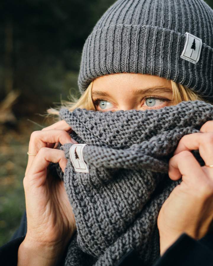 TreeScarf Tube Steel Blue - SCARF - NIKIN