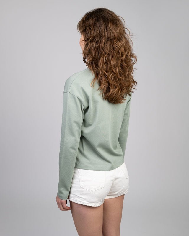TreeShirt Longsleeve Dropshoulder Women Cool Matcha - Cool Matcha - TSHIRT - NIKIN