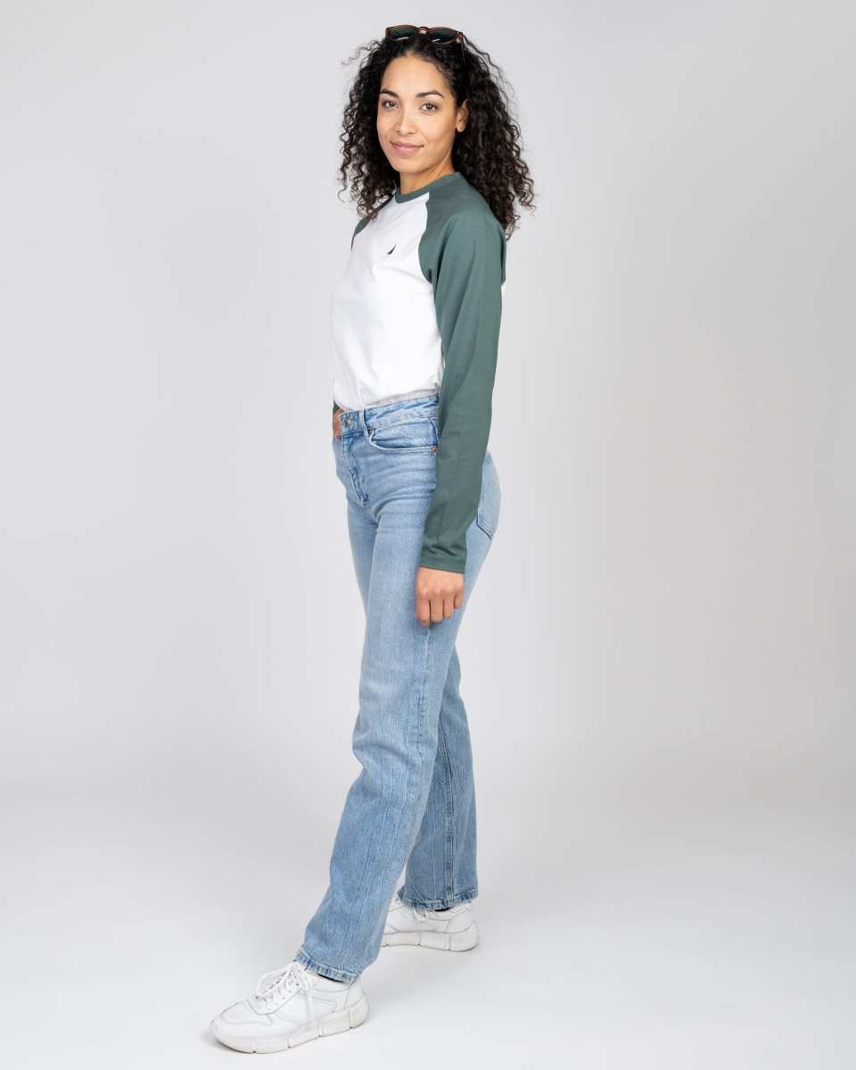 TreeShirt Longsleeve Raglan Juniper-White - Juniper-White - LONGSLEEVE - NIKIN
