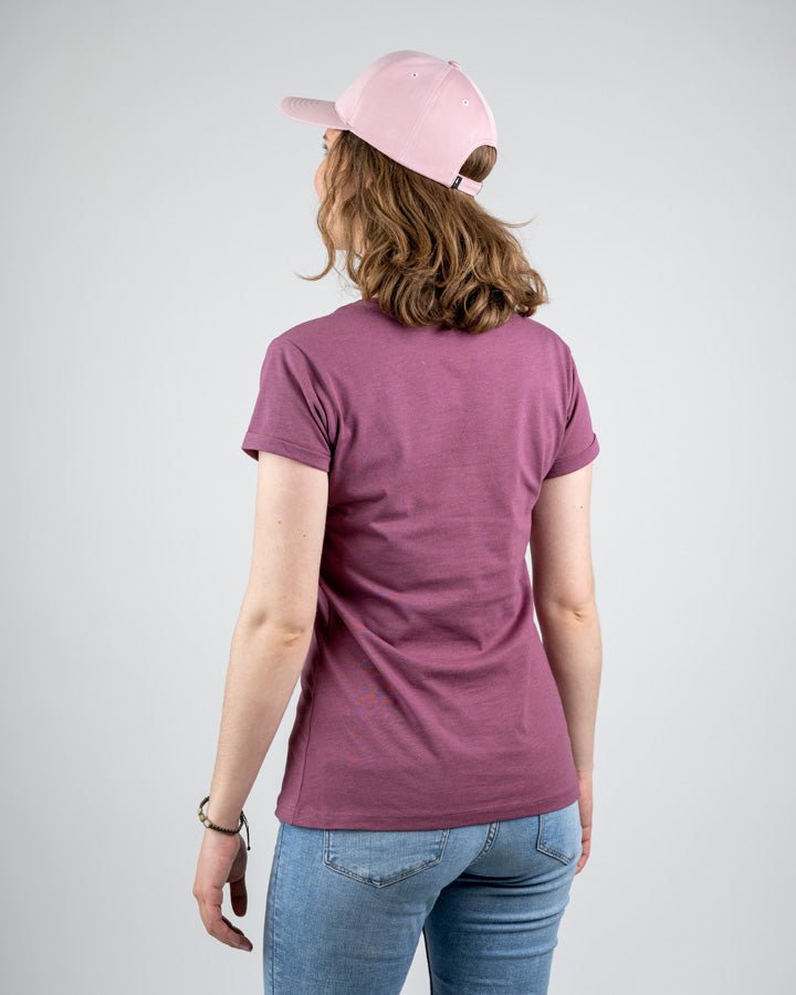 TreeShirt Pocket Femme - Bordeaux Mel - TSHIRT - NIKIN