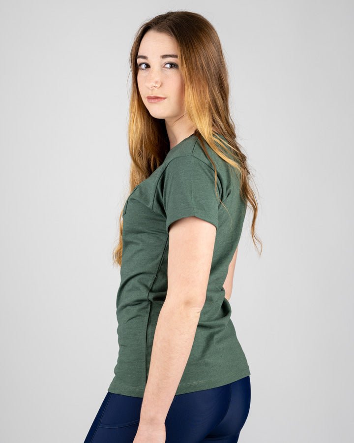 TreeShirt Pocket Women - Olive Mel - TSHIRT - NIKIN