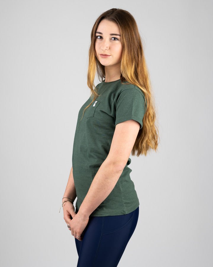 TreeShirt Pocket Women - Olive Mel - TSHIRT - NIKIN