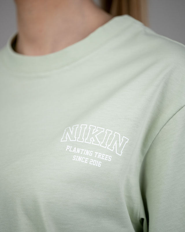 TreeShirt Relaxed College - Vert pâle - TSHIRT - NIKIN