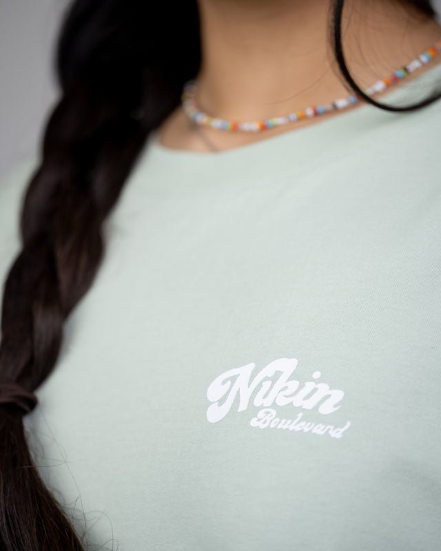 TreeShirt Relaxed Summer Print - Faded Green - TSHIRT - NIKIN