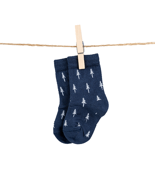 TreeSocks Kids Allover - Navy - SOCKS - NIKIN