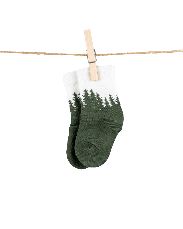 TreeSocks Kids Forest - Green - SOCKS - NIKIN